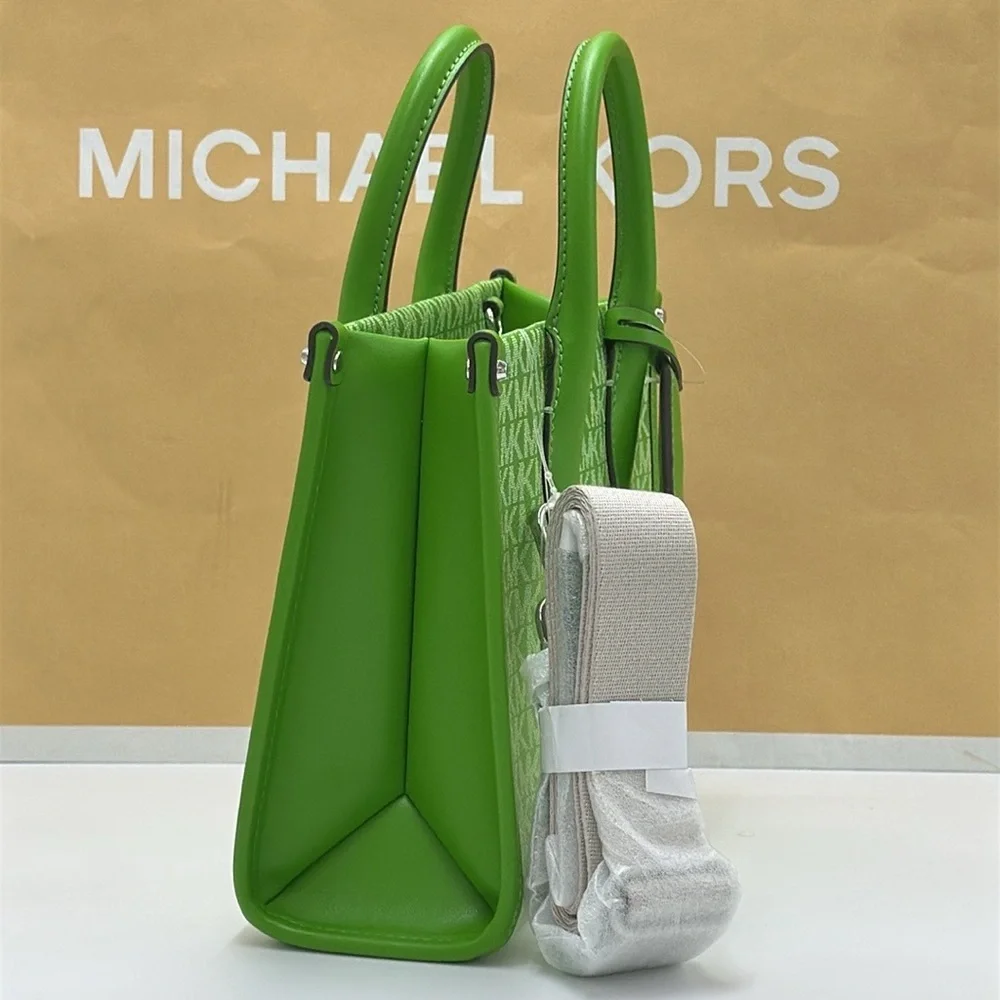 Michael Kors Green Patterned Handbag